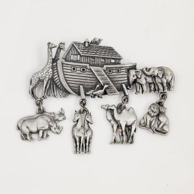 FANTASTIC JJ PEWTER NOAHS ARK PIN