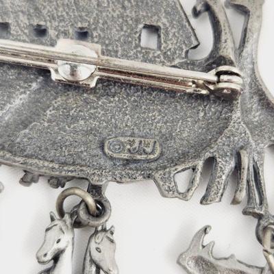 FANTASTIC JJ PEWTER NOAHS ARK PIN