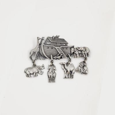 FANTASTIC JJ PEWTER NOAHS ARK PIN
