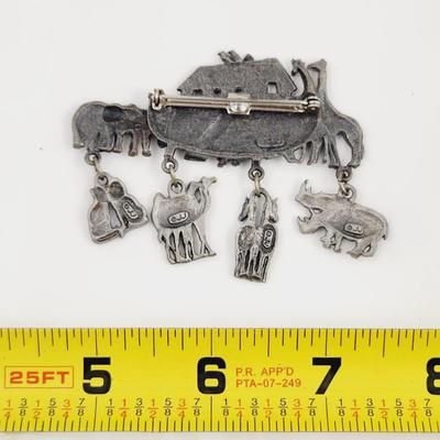 FANTASTIC JJ PEWTER NOAHS ARK PIN