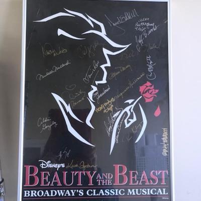 Signed and framed Beauty and the Beast 2003 cast