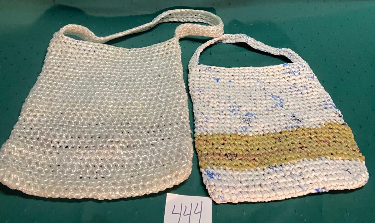 Purses made out of plastic bags