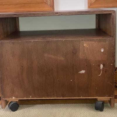 T.V stand on casters
