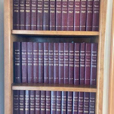 46 volume set Book of the year by Britannicaâ€