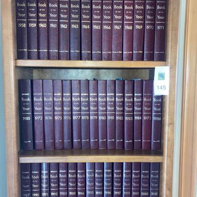 46 volume set Book of the year by Britannicaâ€