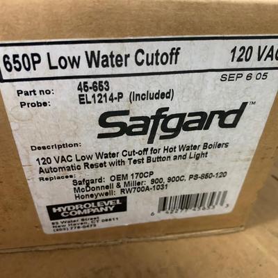 Safgard Low Water Cut-off Model 650P Hydrolevel Co. NIB