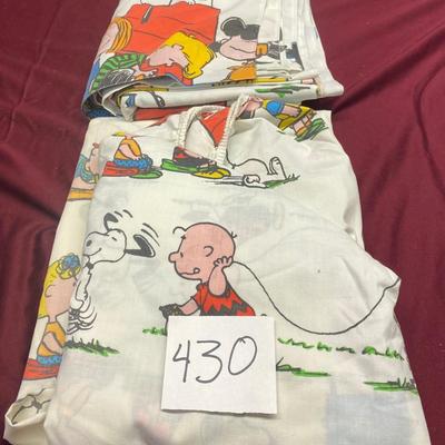 Charlie Brown Sheet Set for Twin Bed