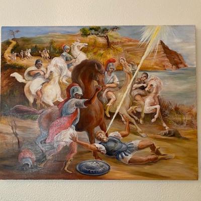 Nicholas FERRANDO (American, 1920-1992) (Battle Scene) unframed