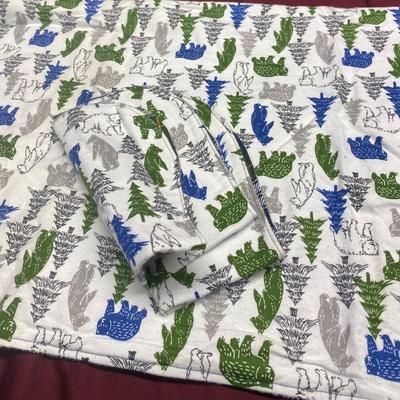 Baby Blanket and Matching Burp Rags
