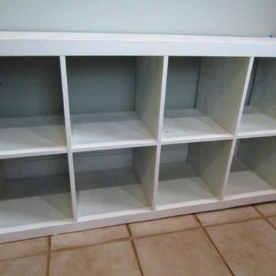 Solid Wood Storage Shelf Unit