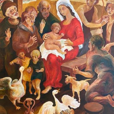 Nicholas FERRANDO (American, 1920-1992) (Creche)-Framed