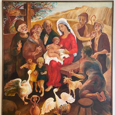 Nicholas FERRANDO (American, 1920-1992) (Creche)-Framed