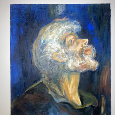 Nicholas FERRANDO (American, 1920-1992) (2) Bearded Man, Woman in Shroud)