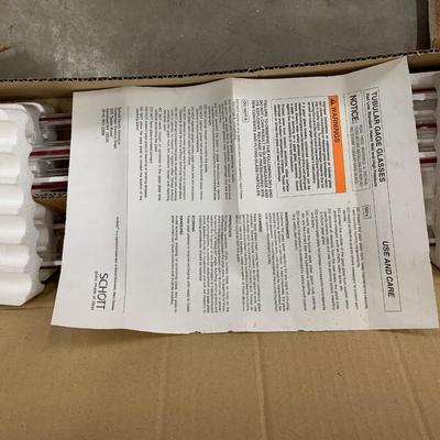 Duran Redline High Pressure Gage Glass 9 of these 36" 5/8" outer diameter   -1 smaller tube