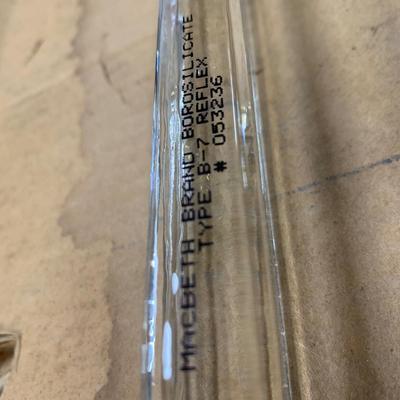 MacBeth Brand Borosilicate Gage Glass 11"  B-7 Reflex #053236