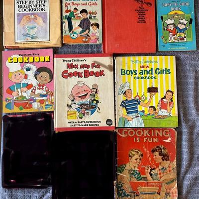 Large Lot of Antique Vintage and Modern Cookbooks, House Keeping, DIY and Children's Cookbooks