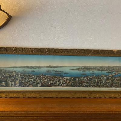 Print: Panorama of Constantinople-Framed