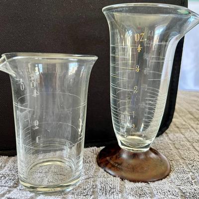 Antique Scientific Measuring Beakers from the Late 1800's