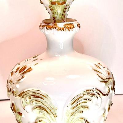 Beautiful Victorian Milk Glass Vanity Bottle