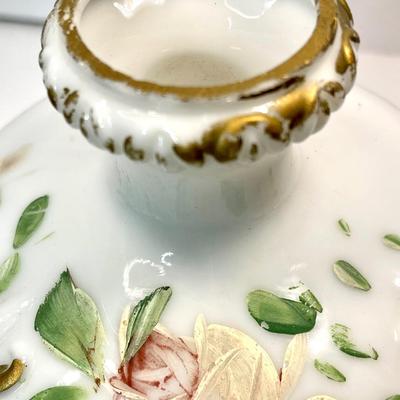 Beautiful Victorian Milk Glass Vanity Bottle