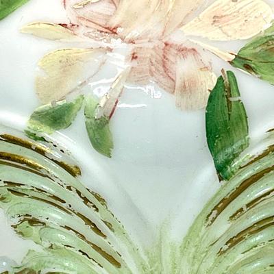Beautiful Victorian Milk Glass Vanity Bottle