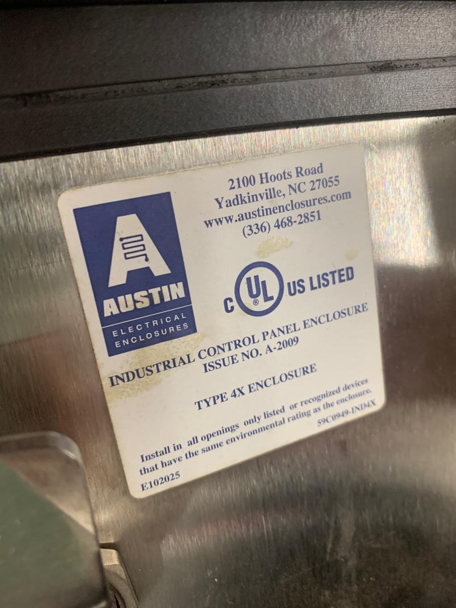 Austin electrical enclosure Industrial control panel enclosure Type 4X enclosure A2009 E102025