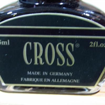 Two Bottles of Cross Pen Ink- 2 Oz Each- One Blue, One Black