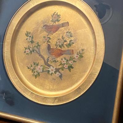 Pair Vintage Framed Trays