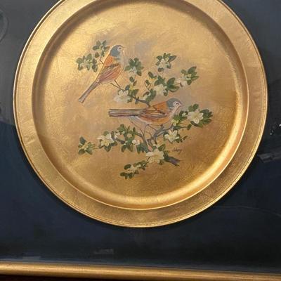 Pair Vintage Framed Trays
