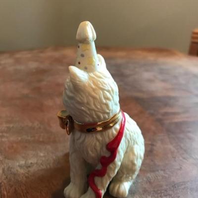 Lenox birthday cat figurine