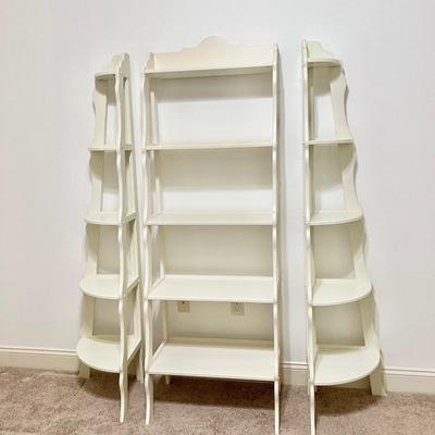 3-Piece Tiered Multi-Functional Laminated Shelving Unit