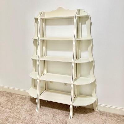 3-Piece Tiered Multi-Functional Laminated Shelving Unit