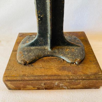 Antique Cast Iron Shoe Mold and Wooden Shoe Trees (GR-SL)