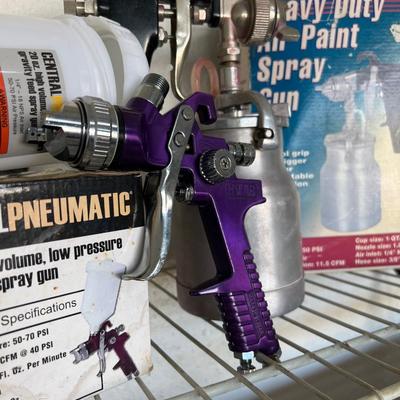 Central Pneumatic Paint Spray Guns. (G-JM)