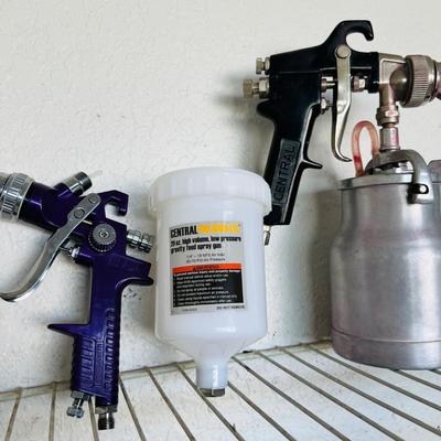 Central Pneumatic Paint Spray Guns. (G-JM)