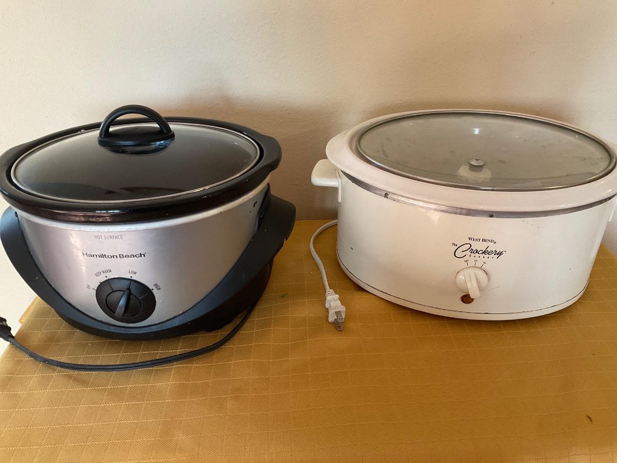 Includes two crockpots