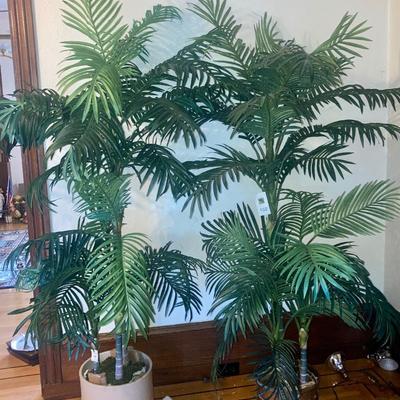 Pair of faux Palm Tree