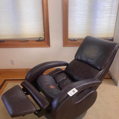 Leather recliner