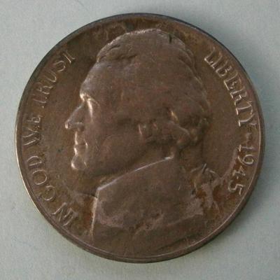 UNITED STATES 1945S Silver Nickel