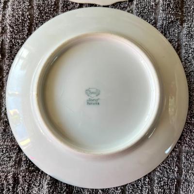 Lot of 6" Inch Vintage German, Austrian and Japanese Hand Painted Decorative Floral Plates