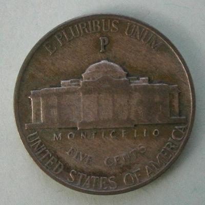 UNITED STATES 1944P Silver Nickel