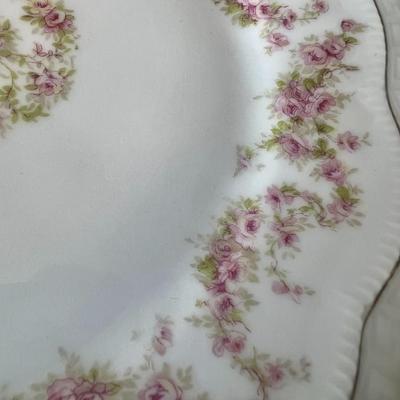 Vintage Orleans Z S & Co. Bavaria Floral Plate 9" Inches