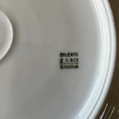 Vintage Orleans Z S & Co. Bavaria Floral Plate 9" Inches