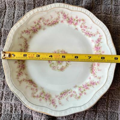 Vintage Orleans Z S & Co. Bavaria Floral Plate 9" Inches