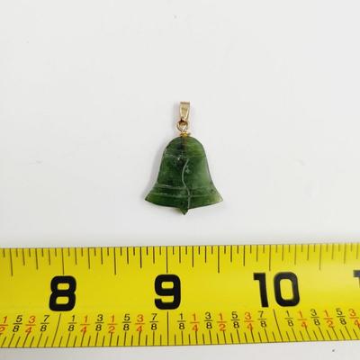 VINTAGE JADE BELL PENDANT