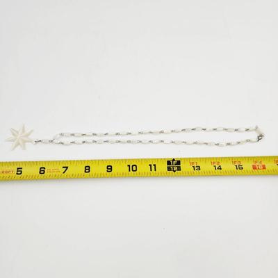 MADE IN BETHLEHEM STAR THEMED MOTHER OF PEARL NECKLACE