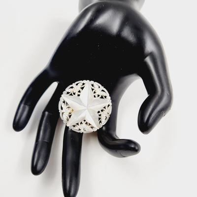 MADE IN BETHLEHEM - MOTHER OF PEARL STAR BROOCH