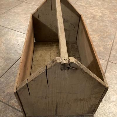 Vintage wooden tool box