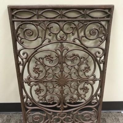 Wrought iron front door mat or wall hanging