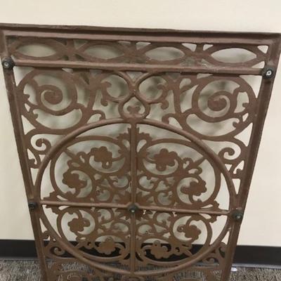 Wrought iron front door mat or wall hanging